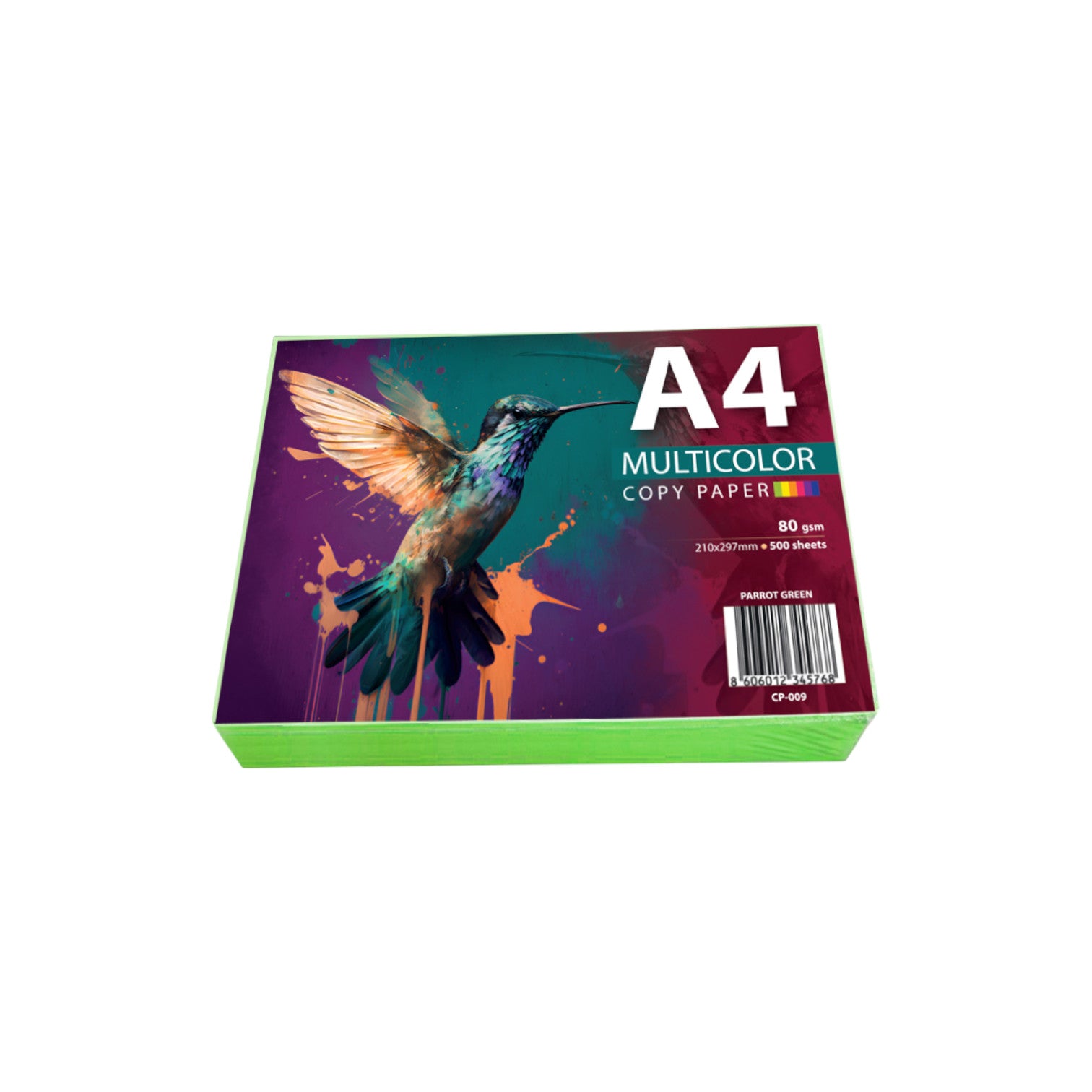 Fotokopir papir A4 MC intenzivni zeleni CP-009 80gr 500l