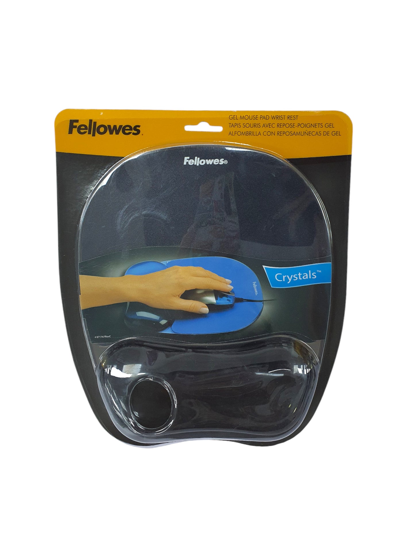 Podloga za miša ergonomska-gel Fellowes 9112101 crna blister