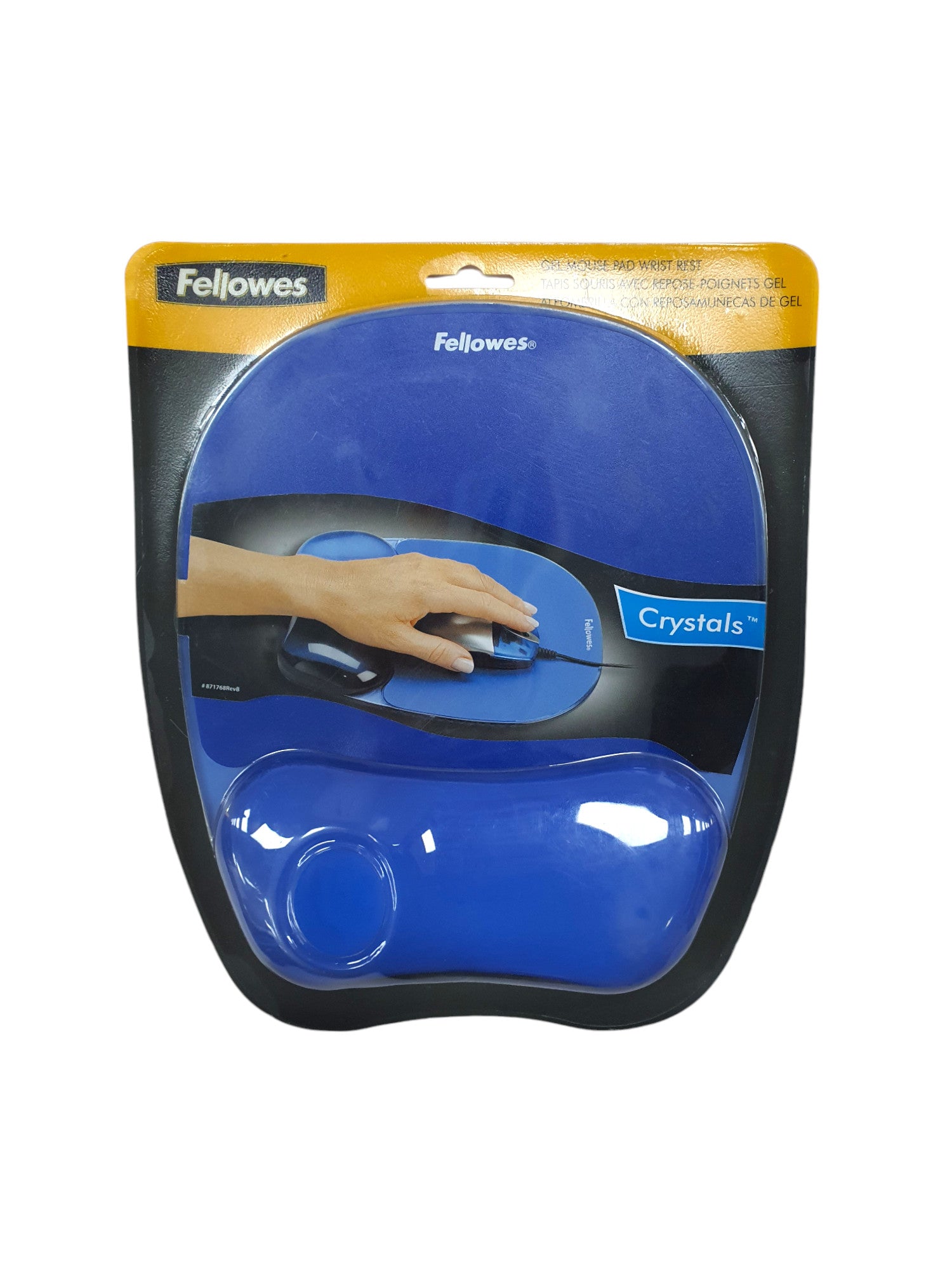Podloga za miša ergonomska-gel Fellowes 9114120 plava blister