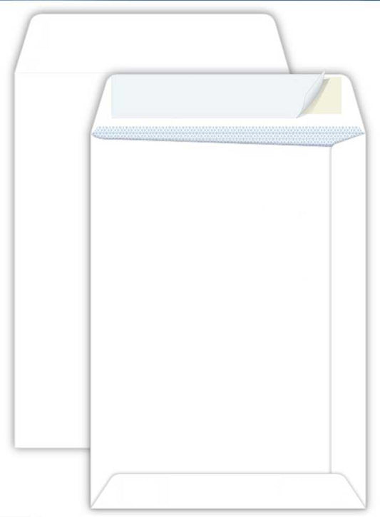 Koverta bela B5 190x260mm samolepljiva 80gr