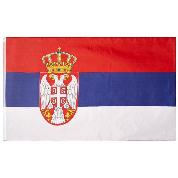 Zastava Srbije 200x130 sa grbom-državna