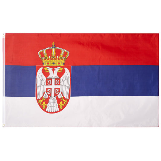 Zastava Srbije 200x130 sa grbom-državna