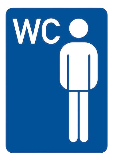 Nalepnica WC muški A7
