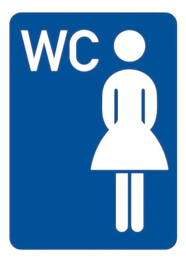 Nalepnica WC ženski A7