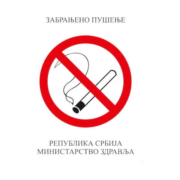 Nalepnica zabranjeno pušenje A4