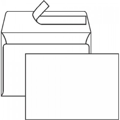 Koverta bela B6 BB 125x176mm samolepljiva