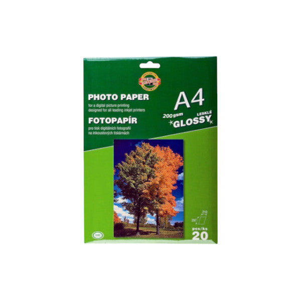 Photo paper A4 glossy 200gr 1-20