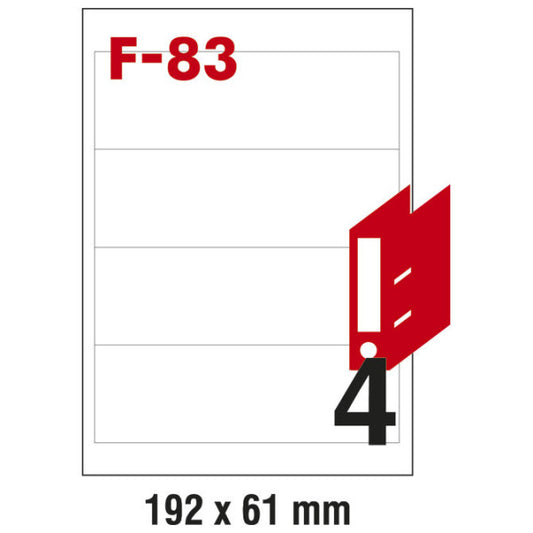 Muflon nalepnica za registratore 192x61mm Fornax F-83