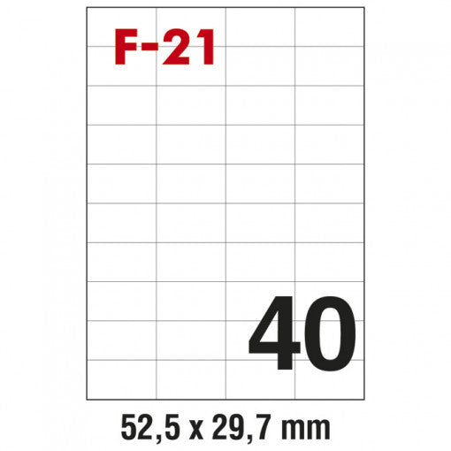 Muflon nalepnica 52,5x29,7mm Fornax F-21