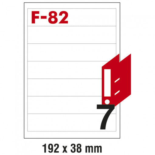 Muflon nalepnica za registratore 192x38mm Fornax F-82