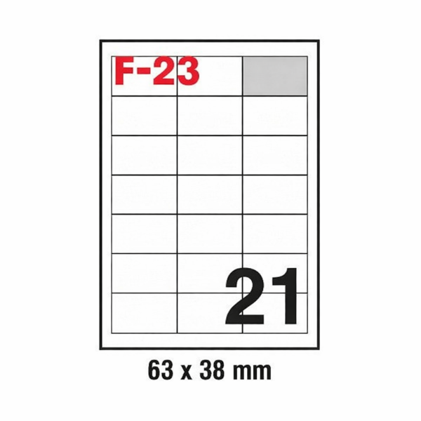 Muflon nalepnica 63x38mm Fornax F-23